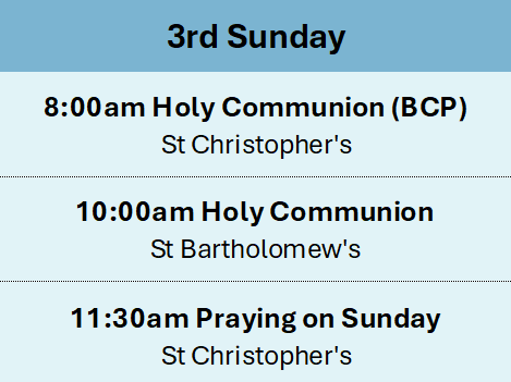 3rd Sunday Services REVISED